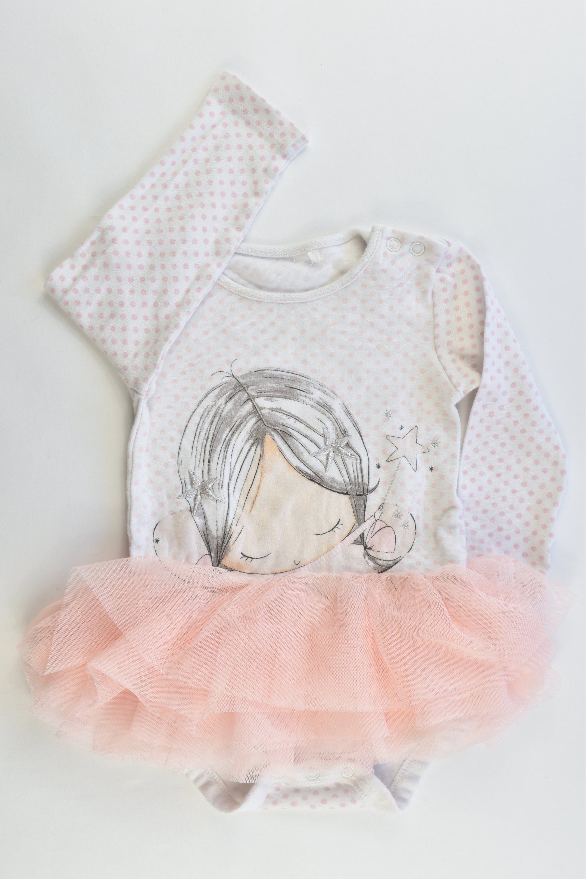 TU Size 9-12 months Bodysuit with Tulle