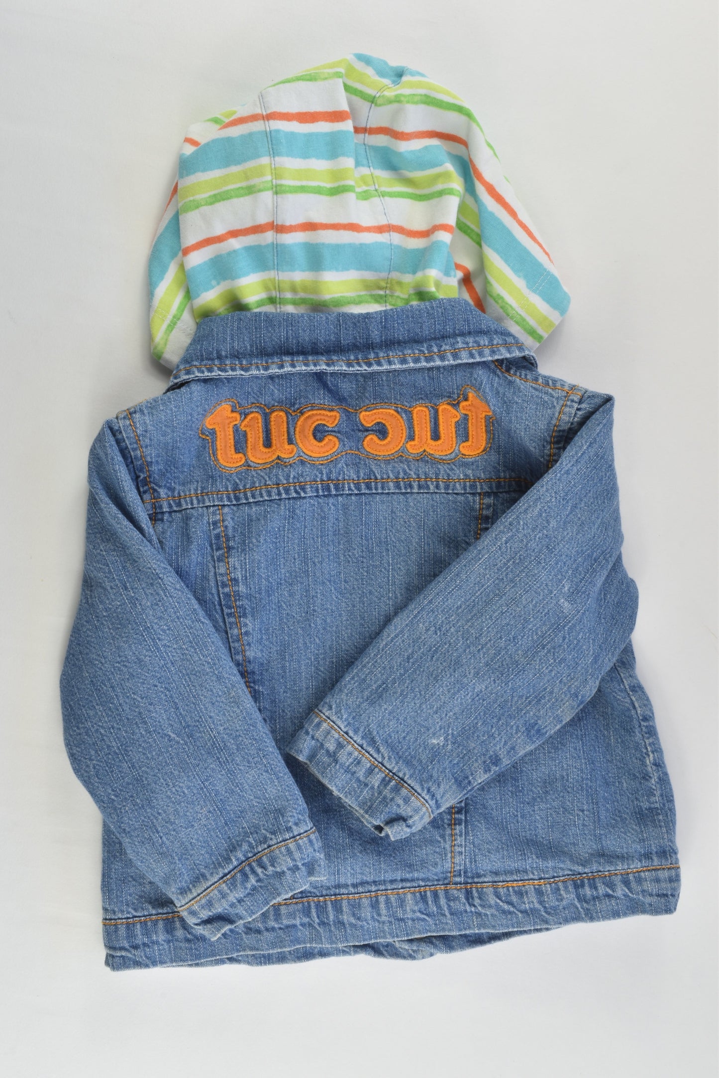 Tuc Tuc Size 0 (9 months, 71 cm) Lined Hooded Denim Jacket