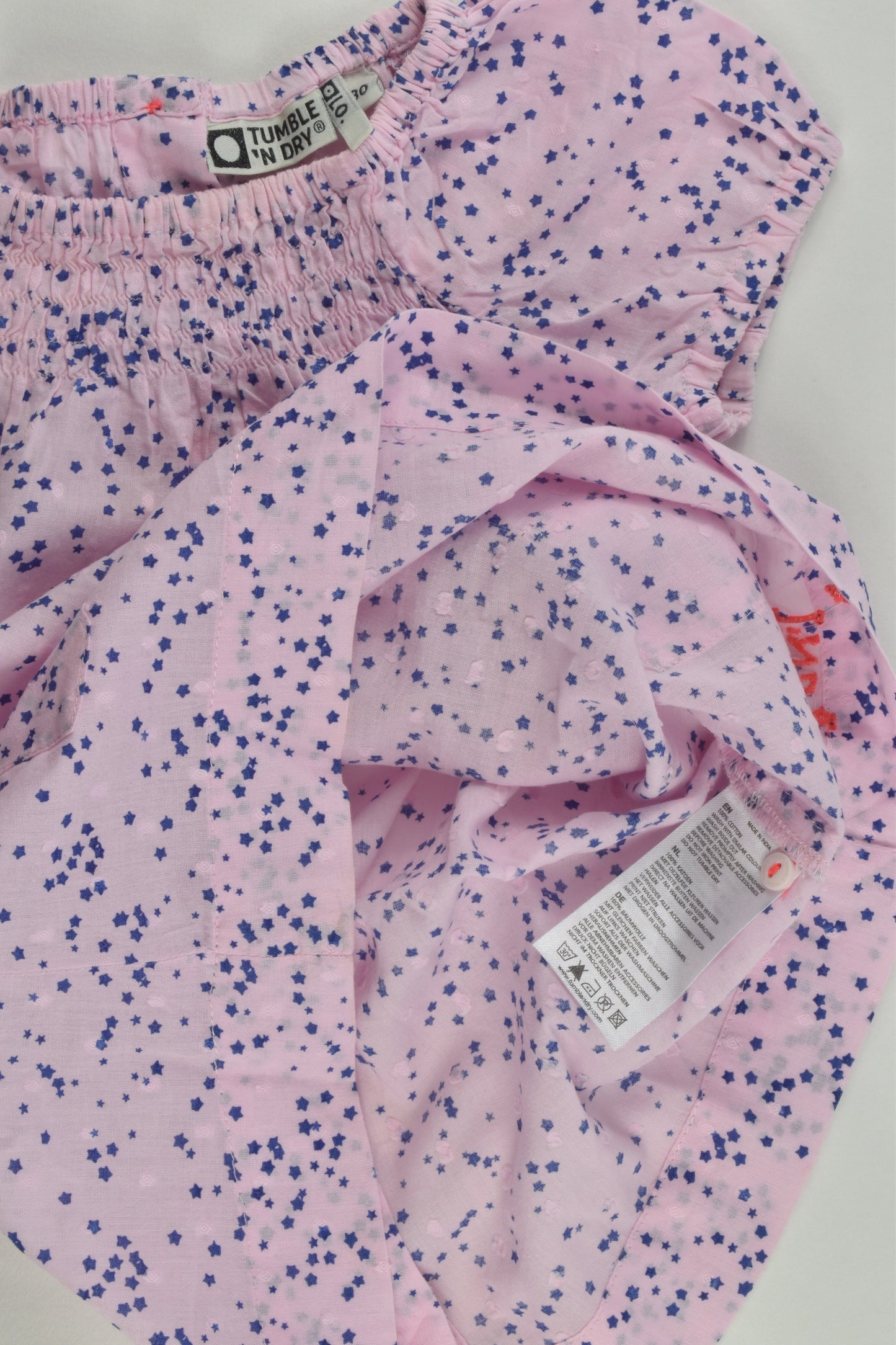 Tumble 'N Dry Size 0-1 (80 cm) Lightweight Star Dress