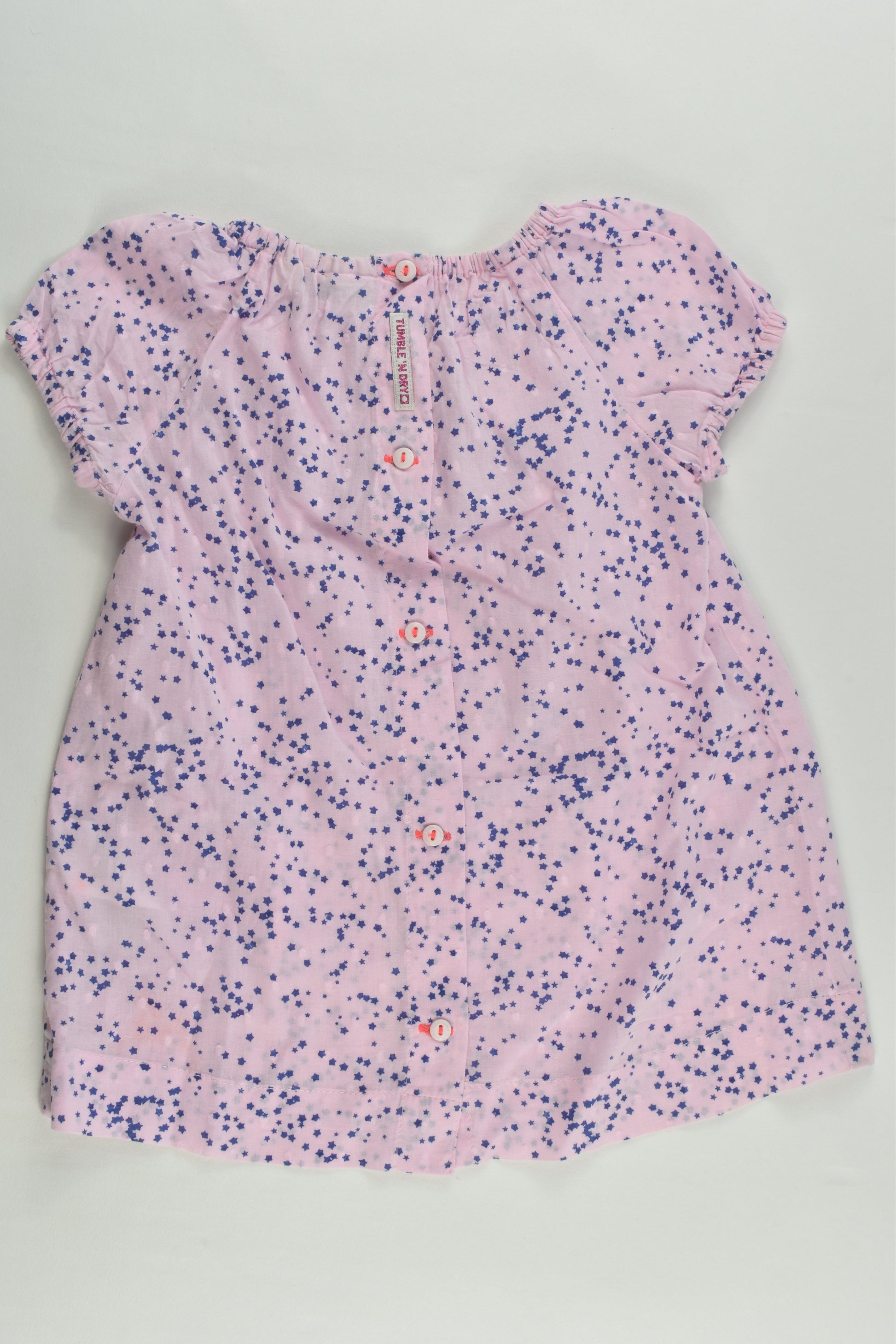 Tumble 'N Dry Size 0-1 (80 cm) Lightweight Star Dress