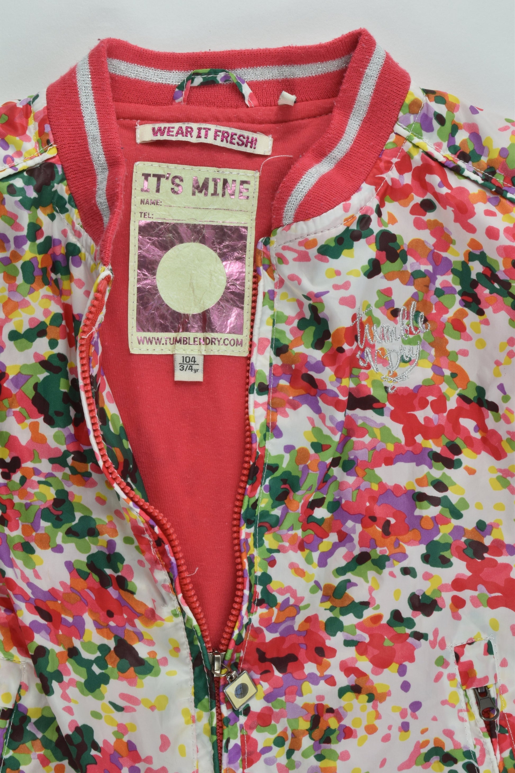 Tumble 'N Dry Size 3/4 (104 cm) Lined Jacket