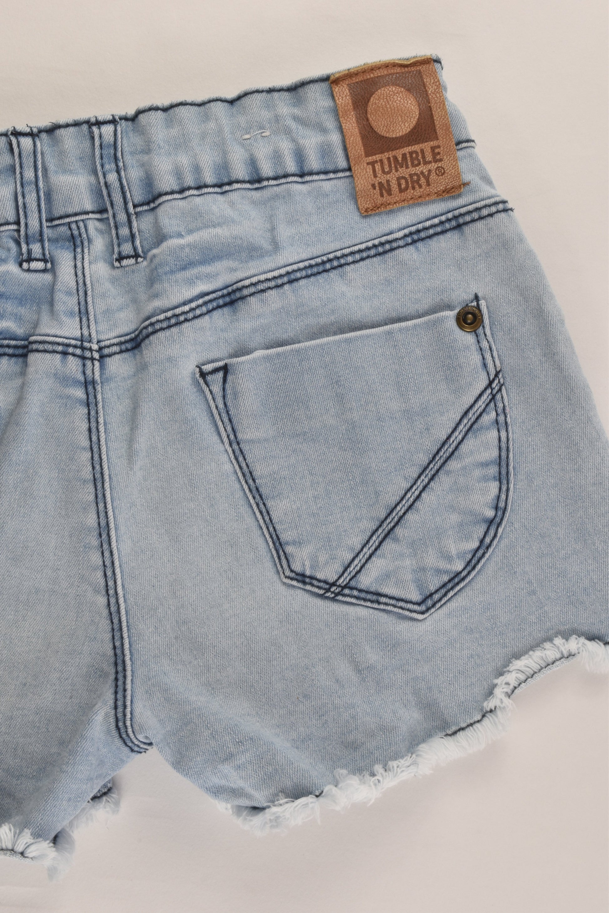 Tumble N' Dry Size 9/10 (140 cm) Stretchy Lace Denim Shorts