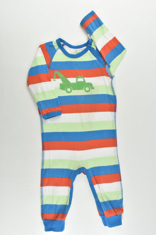 Tutta Size 00 (68 cm) Striped Vehicle Romper