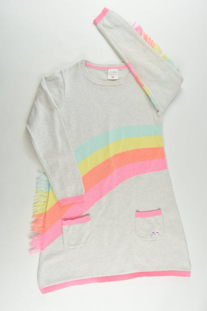 Tutus and Tambourines Size 6 Knitted Rainbow Dress