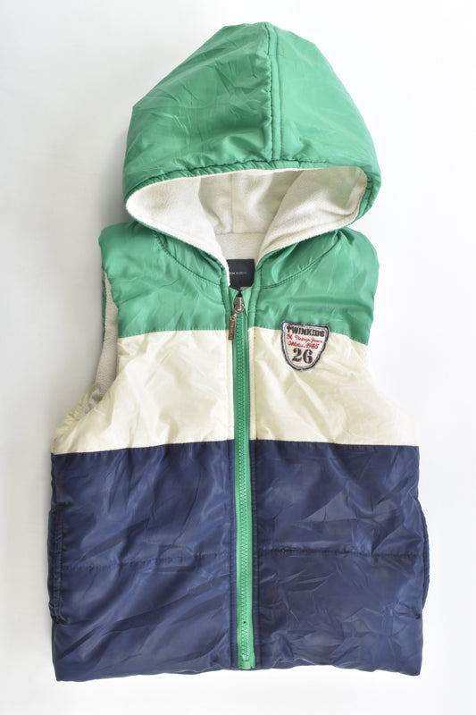 Twin Kids Size 5 (110 cm) Hooded Puffer Vest