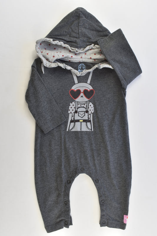 Two Belles Size 0 Bunny Hooded Playsuit