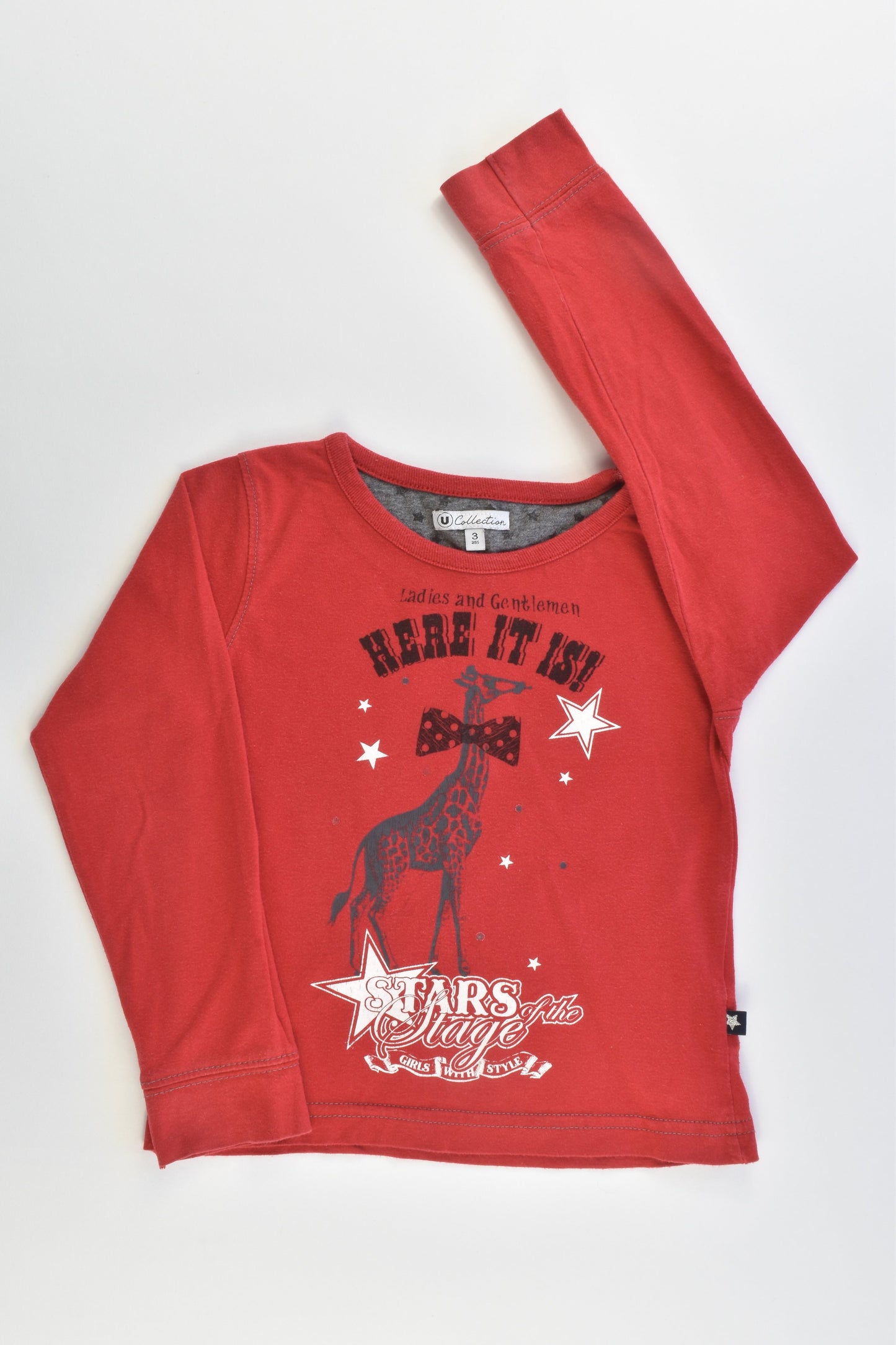 U Collection (France) Size 2-3 (3 years) Giraffe Top