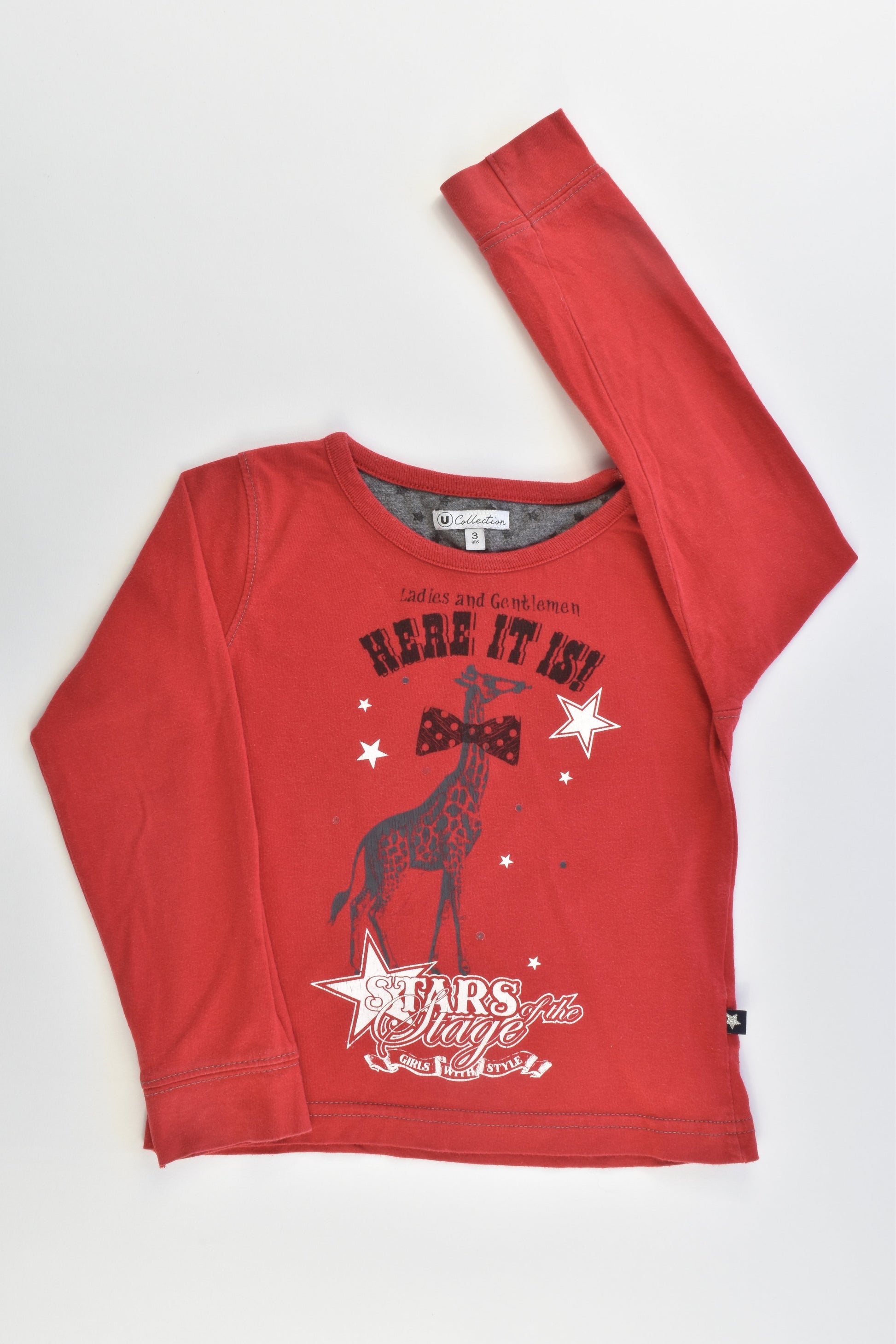 U Collection (France) Size 2-3 (3 years) Giraffe Top