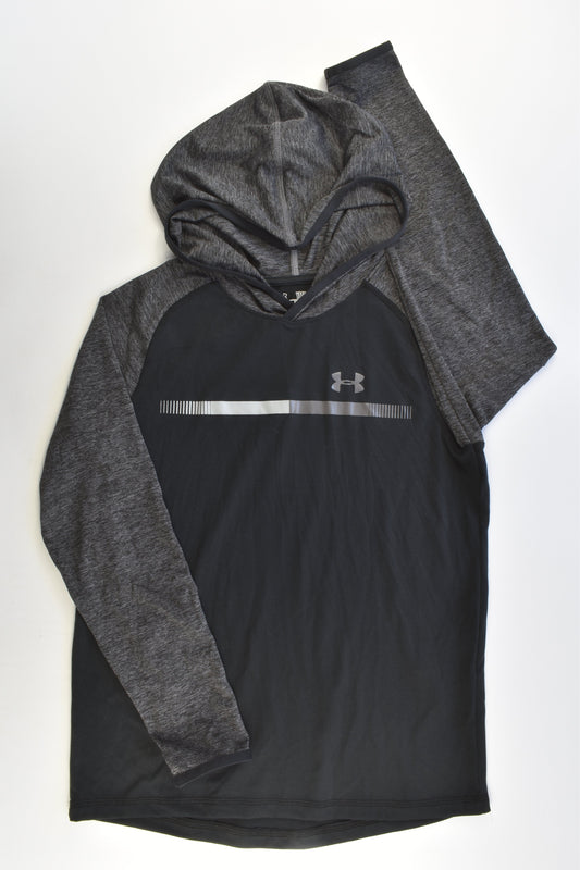 Under Armour Size 10-12 Heatgear Loose Fit Lightweight Hooded Jumper