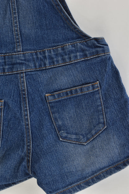 Uniqlo Kids Size 5 Stretchy Denim Short Overalls