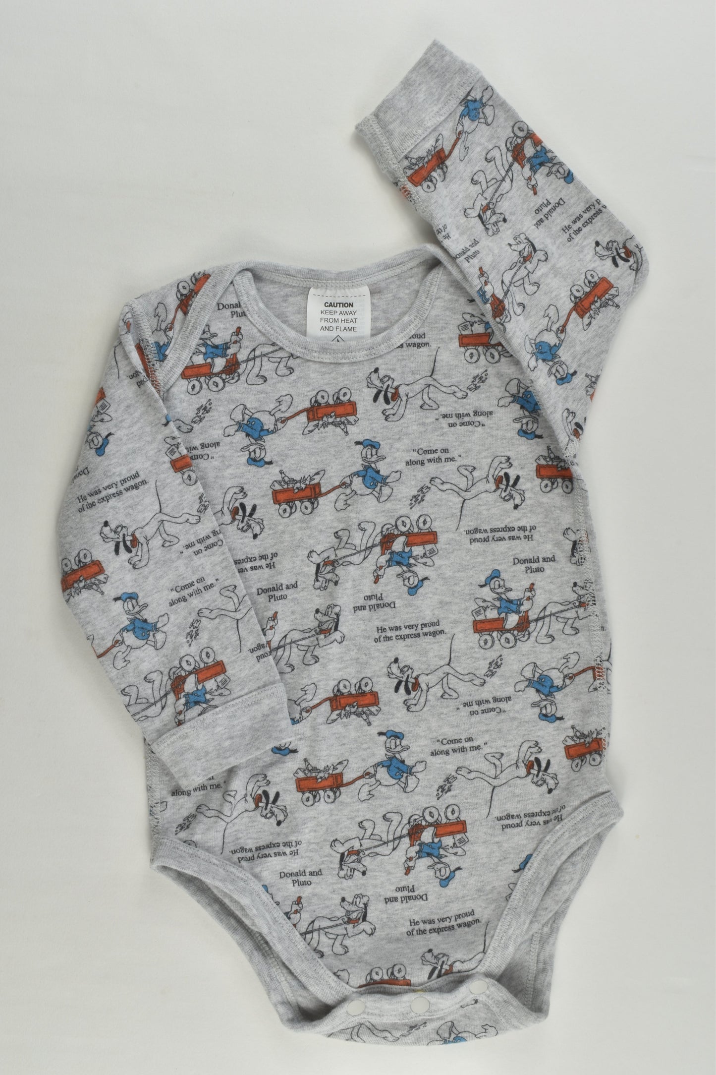 Uniqlo Size 1 (84 cm) Donald and Pluto Bodysuit