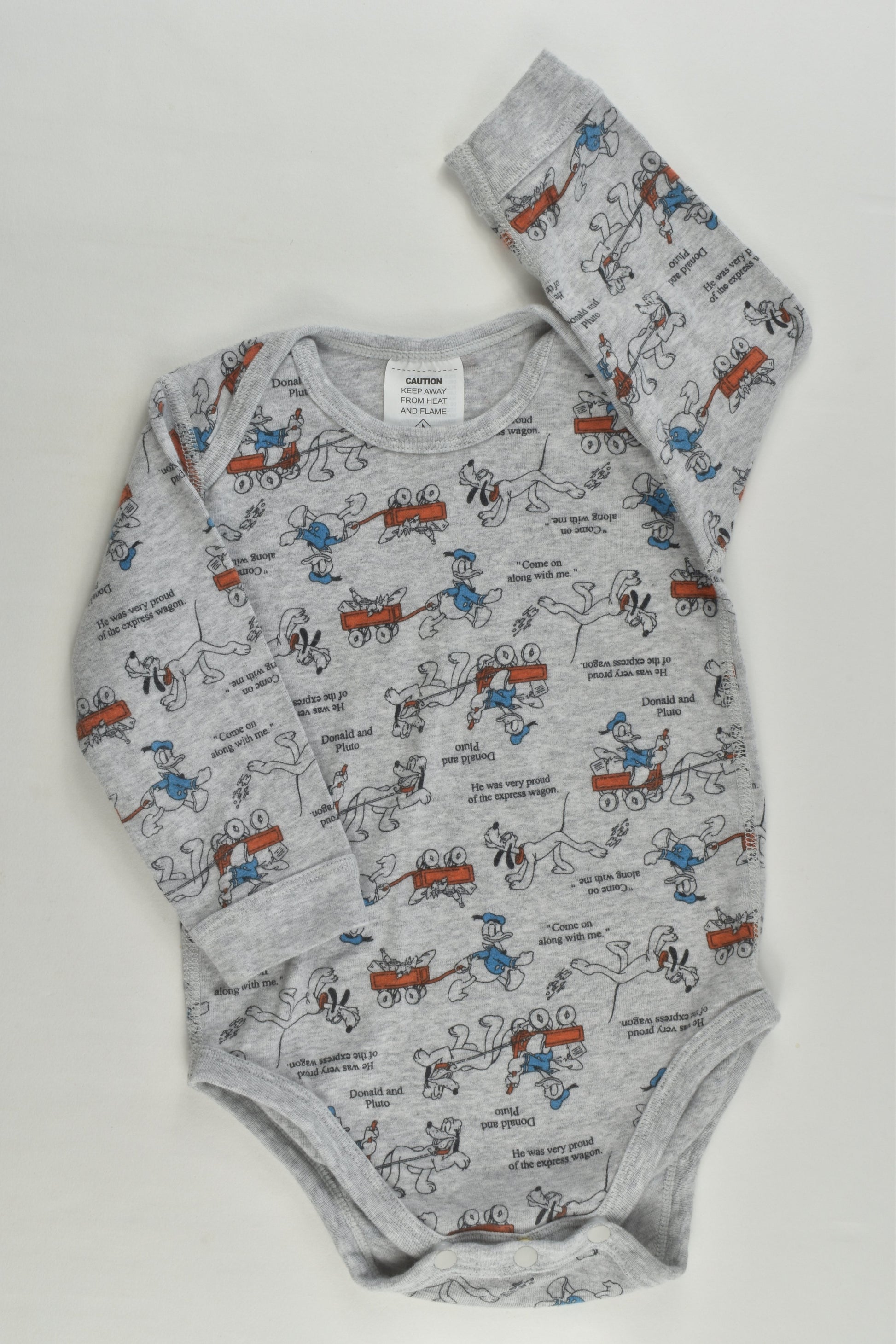 Uniqlo Size 1 (84 cm) Donald and Pluto Bodysuit