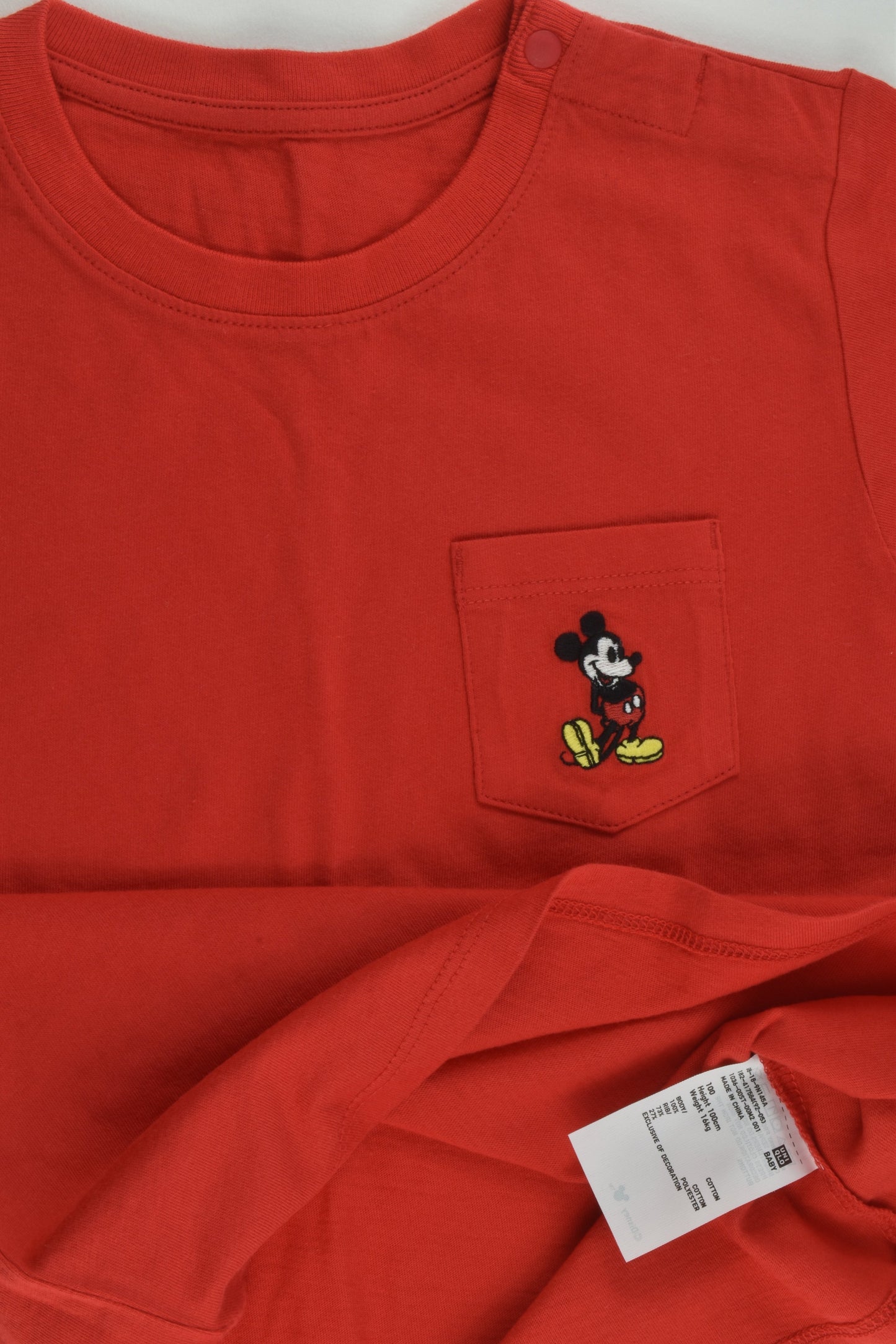 Uniqlo Size 3 (100 cm) Mickey Mouse T-shirt