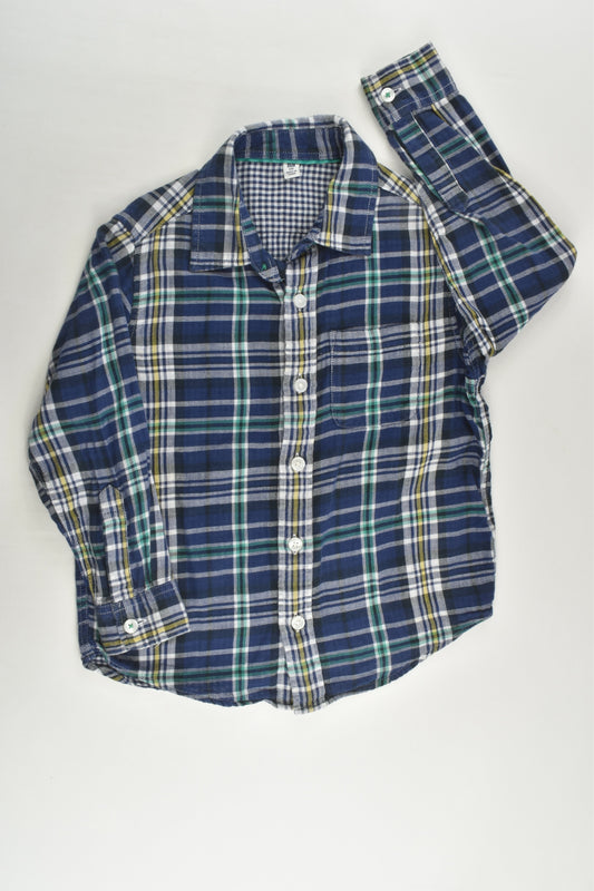 Uniqlo Size 5 (110 cm) Checked Lined Shirt