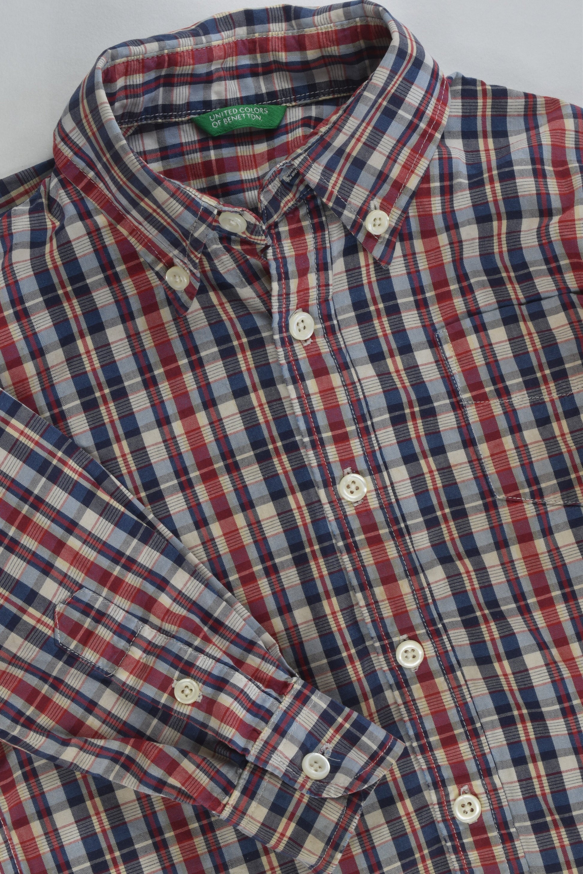 United Colors Of Benetton Size 3 Checked Shirt