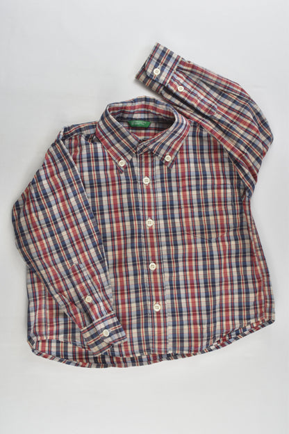 United Colors Of Benetton Size 3 Checked Shirt