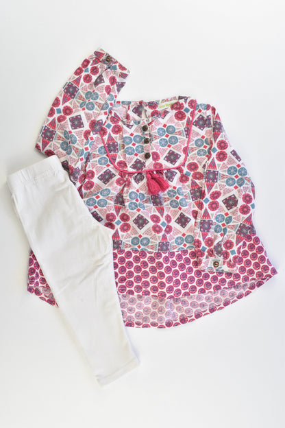 Verbaudet (France) Size 1-2 (2 years, 86 cm) Blouse and Leggings