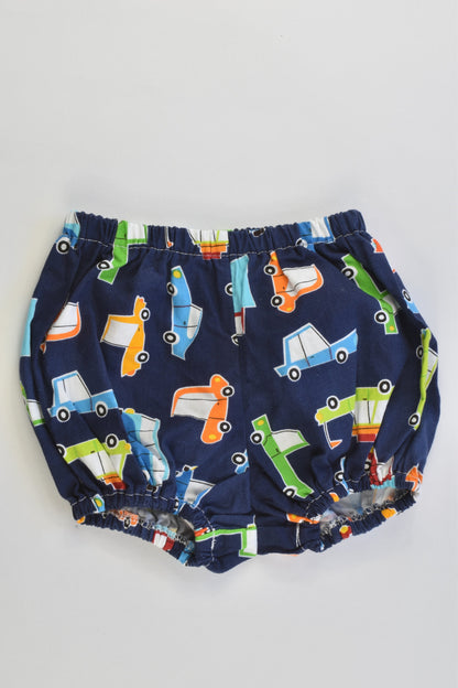 Vintage Kid (Australia) Size approx 0 Cars Shorts/Nappy Cover