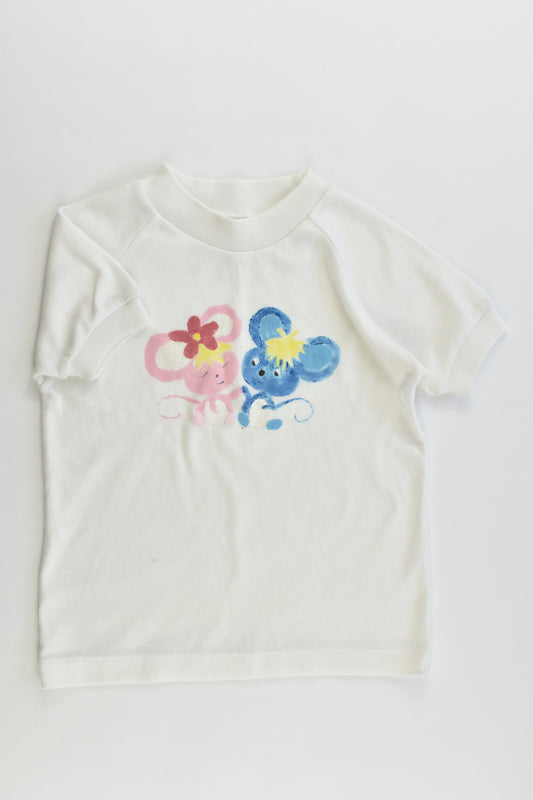 Vintage Target Size 2 Hand Painted Two Mice T-shirt