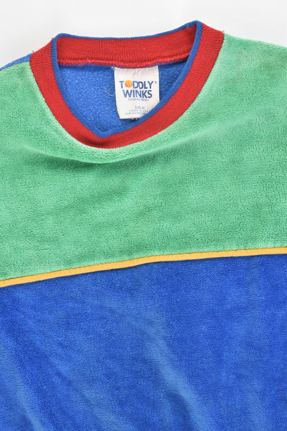 VINTAGE Toddly Winks Made in USA Size 2-3 Velour Sweater
