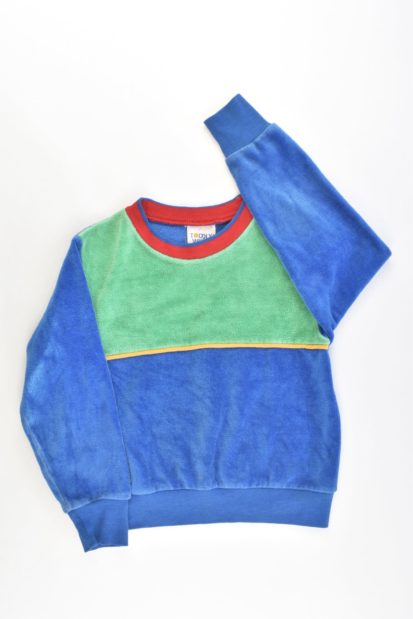 VINTAGE Toddly Winks Made in USA Size 2-3 Velour Sweater