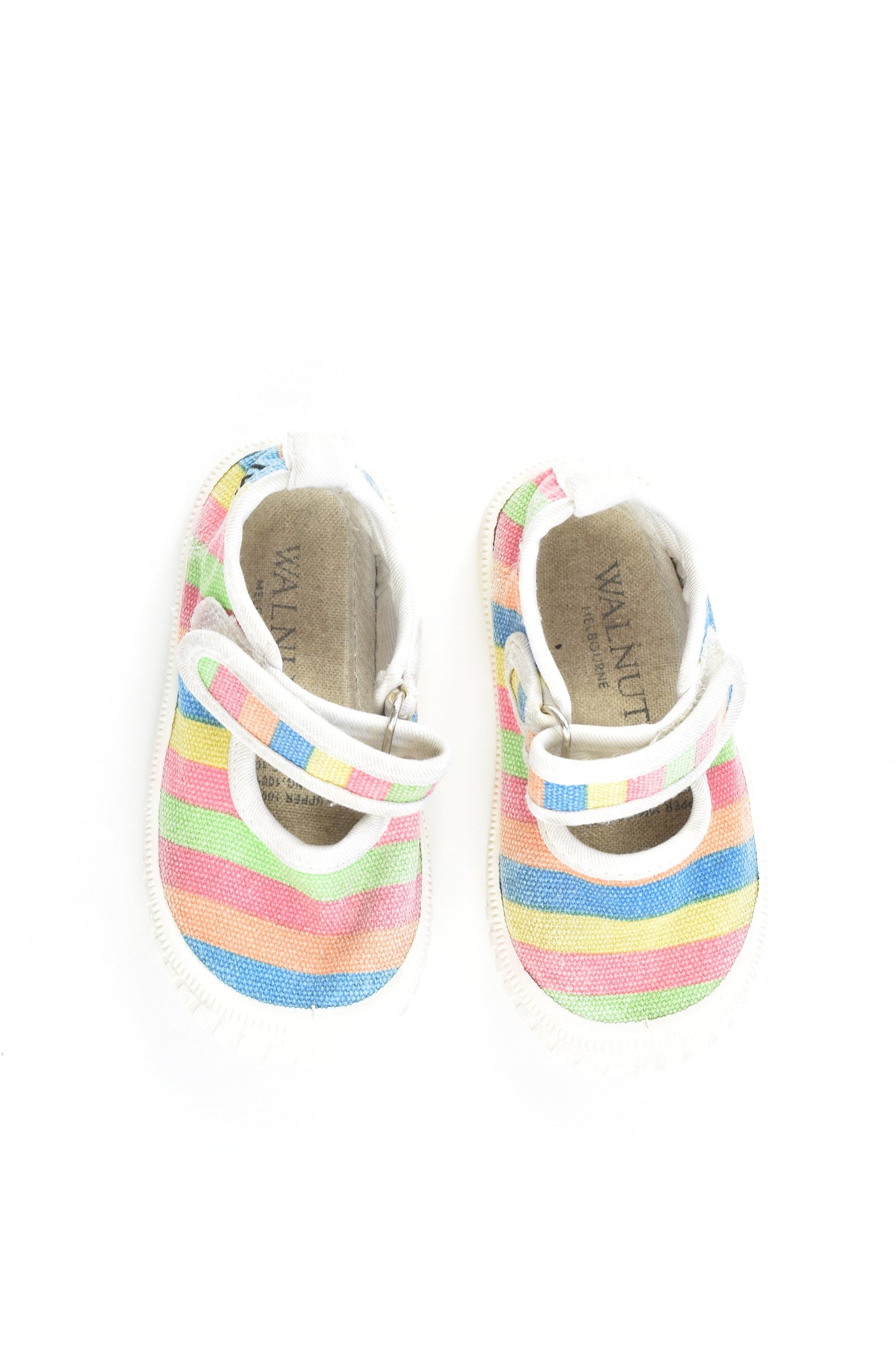 Walnut (Melbourne) Size 23 Rainbow Stripes Shoes