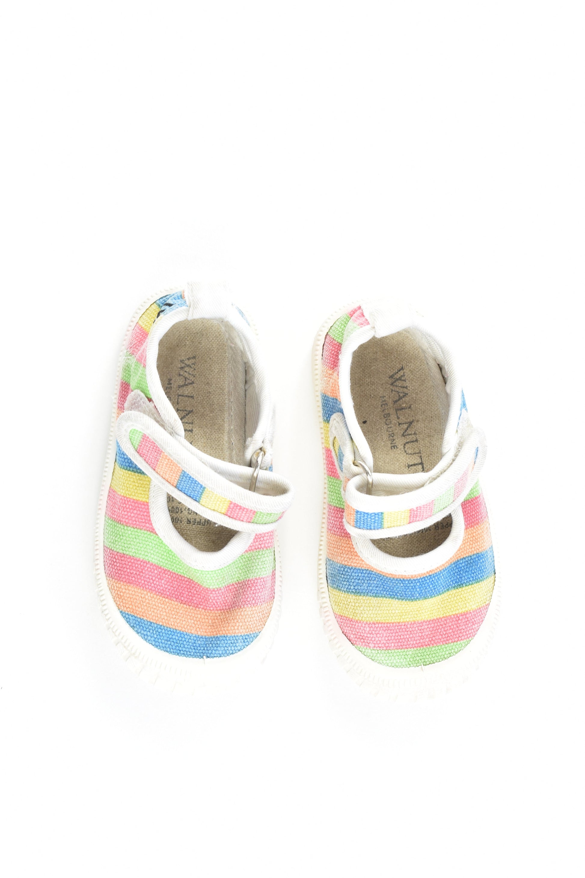 Walnut (Melbourne) Size 23 Rainbow Stripes Shoes