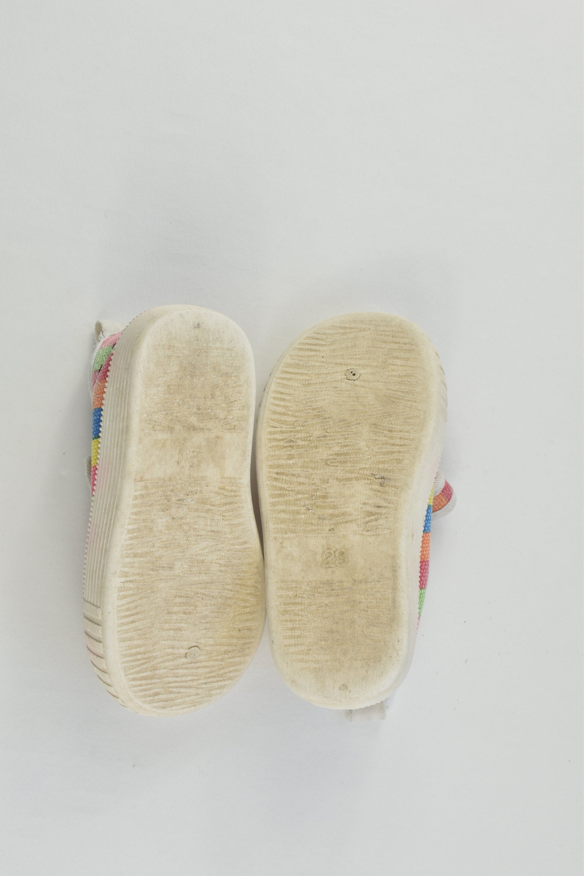 Walnut (Melbourne) Size 23 Rainbow Stripes Shoes