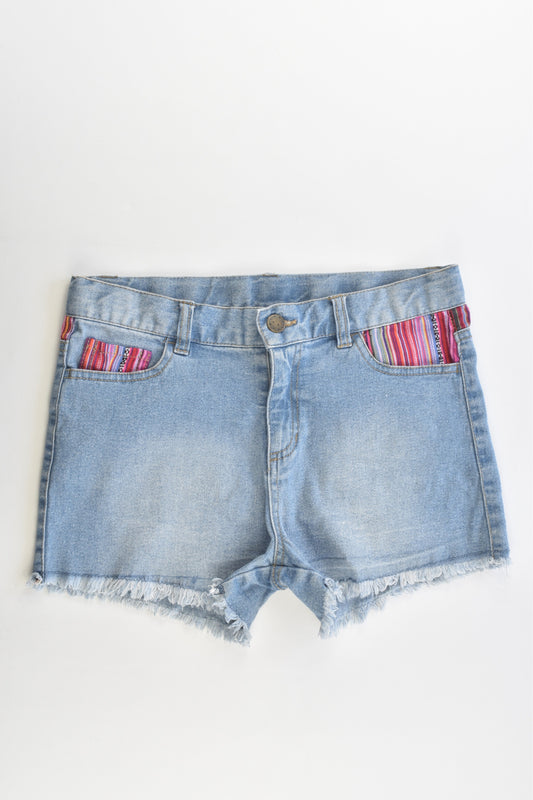 Wave Zone Size 12 Stretchy Denim Shorts
