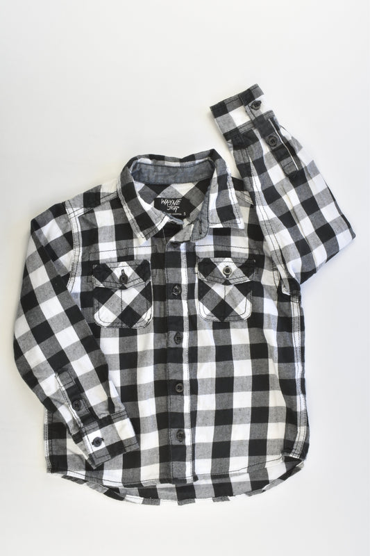 Wayne Jnr Size 4 Checked Casual Shirt