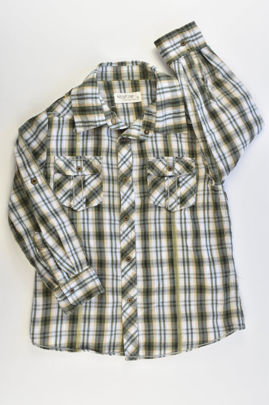 Wayne Jnr Size 5 Checked Collared Shirt