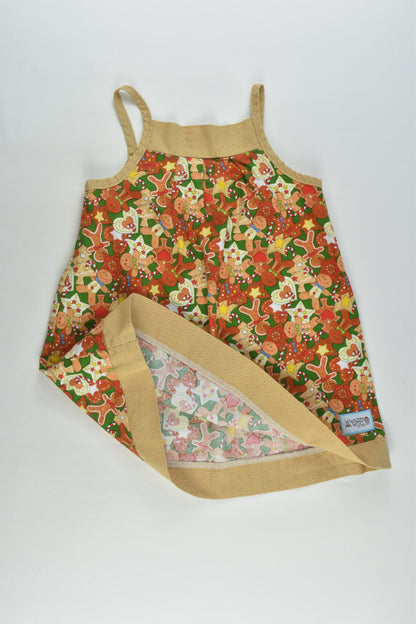 Wazzy Woo Kids Size 3 Gingerbread Man Dress