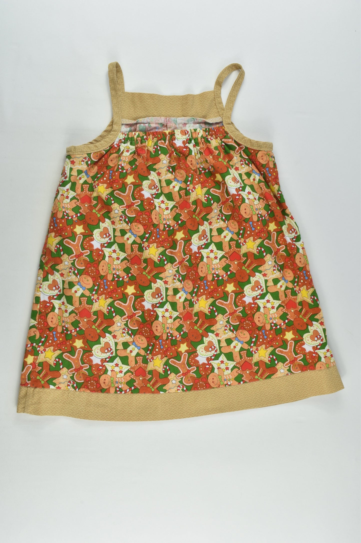 Wazzy Woo Kids Size 3 Gingerbread Man Dress