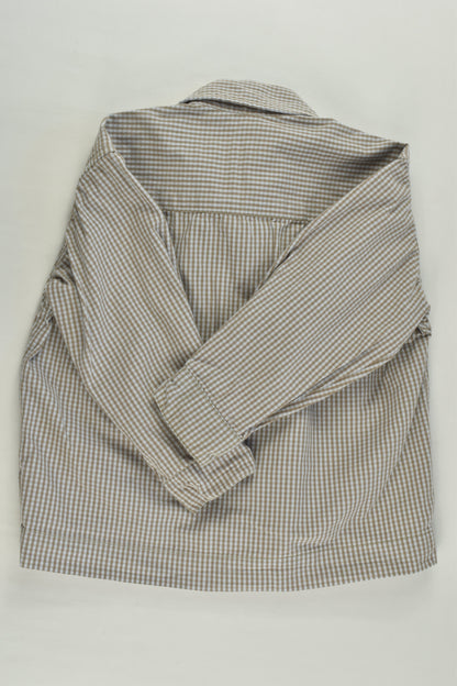 Wheat Baby (Denmark) Size 0 (6-9 months, 68-74 cm) Checked Shirt