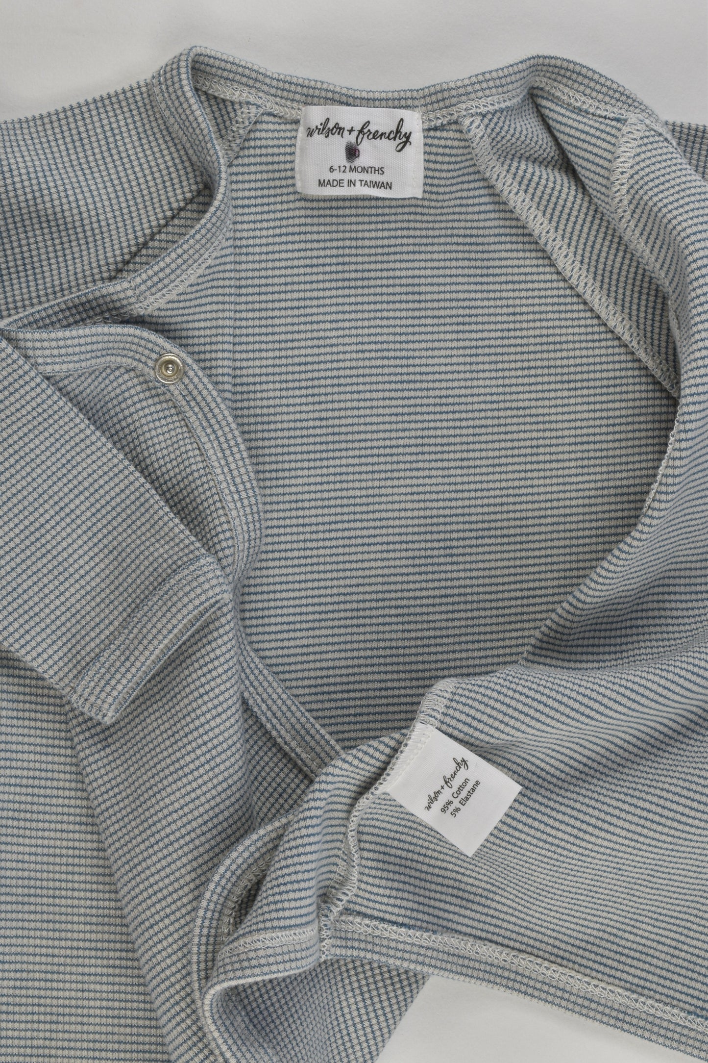 Wilson & Frenchy Size 0 (6-12 months) Stripe Rib Kimono Top