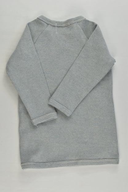 Wilson & Frenchy Size 0 (6-12 months) Stripe Rib Kimono Top