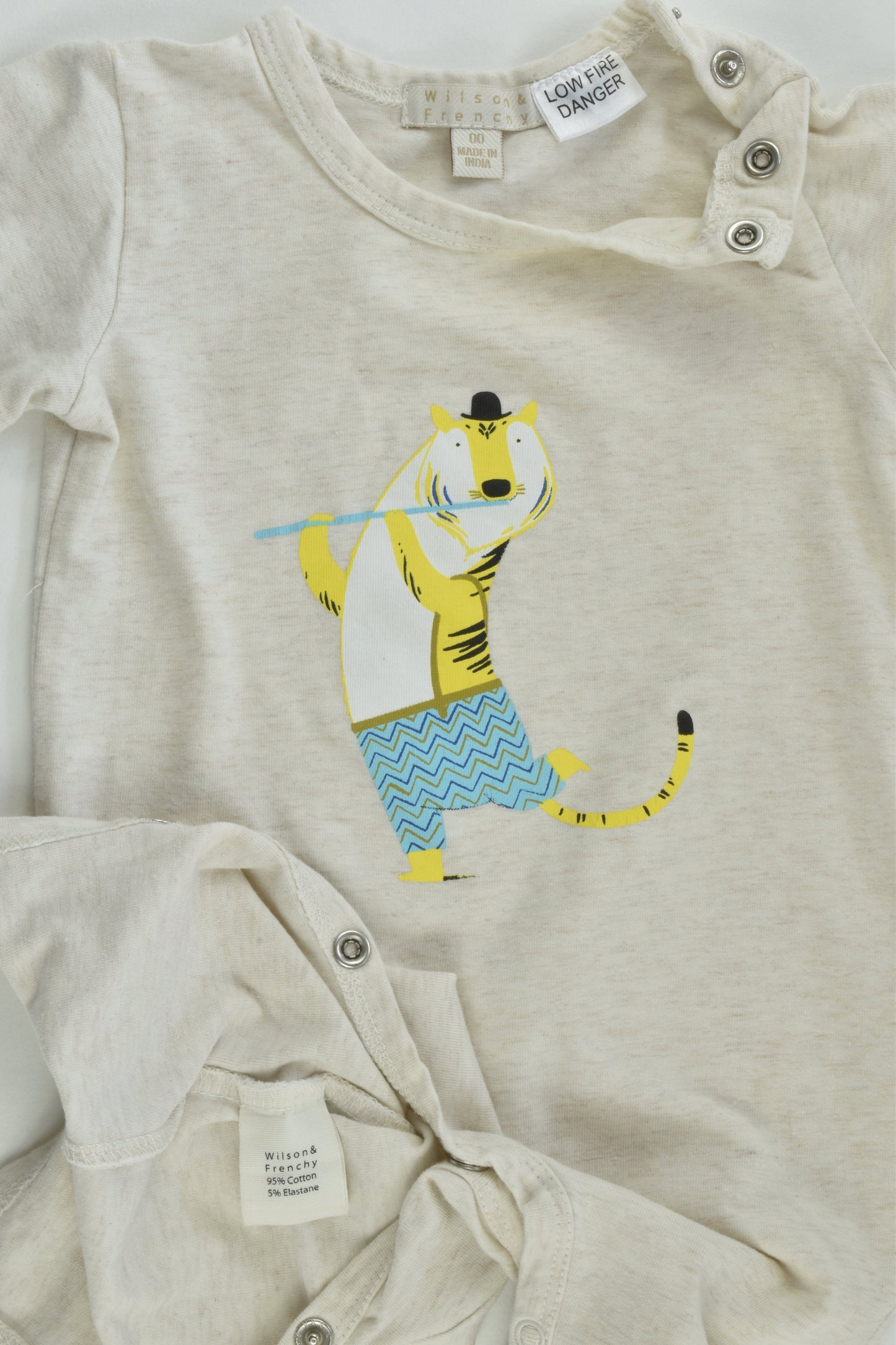 Wilson & Frenchy Size 00 Tiger Playsuit