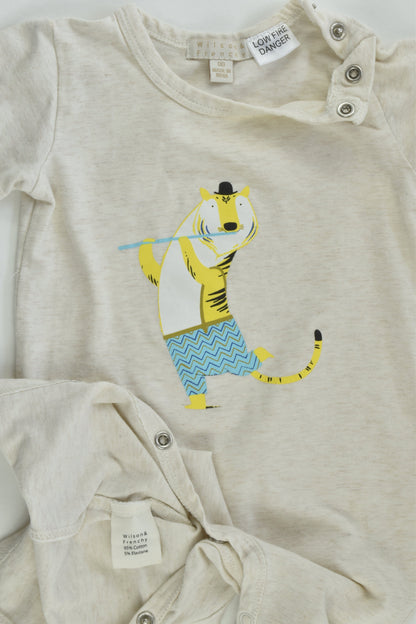 Wilson & Frenchy Size 00 Tiger Playsuit