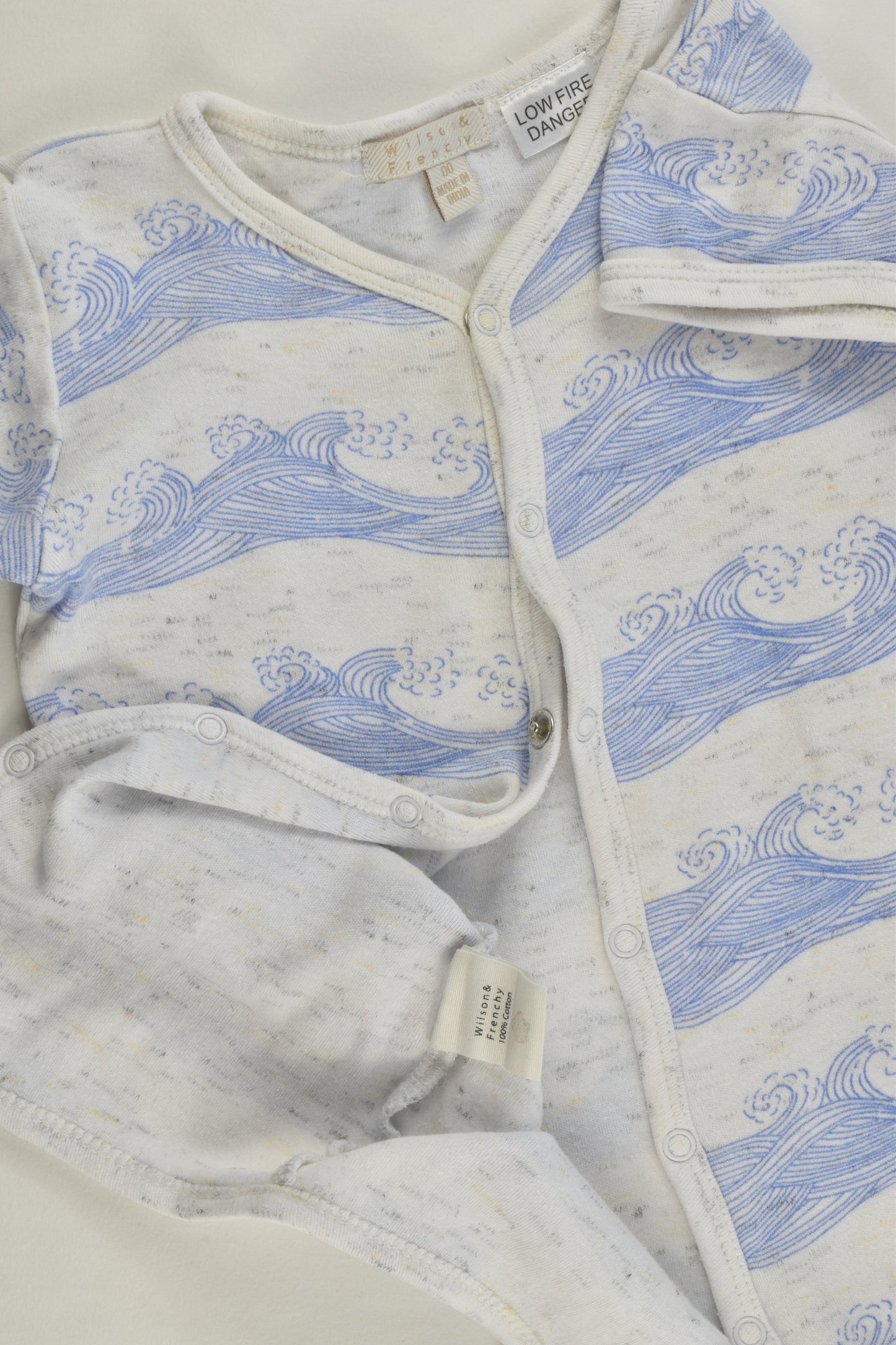 Wilson & Frenchy Size 00 Waves Short Romper