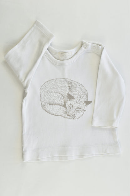 Wilson & Frenchy Size 000 (0-3 months) Sleeping Fox Top