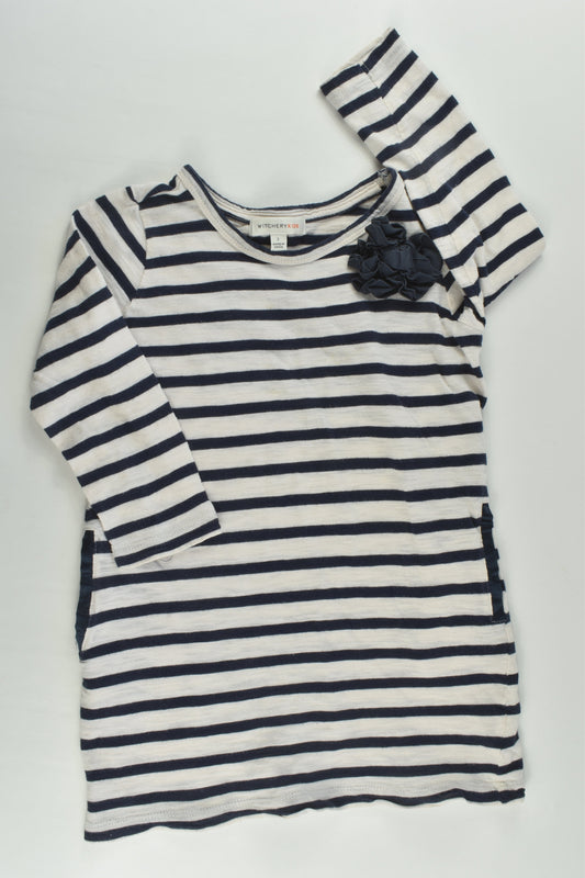 Witchery Kids Size 2 Striped Tunic/Dress