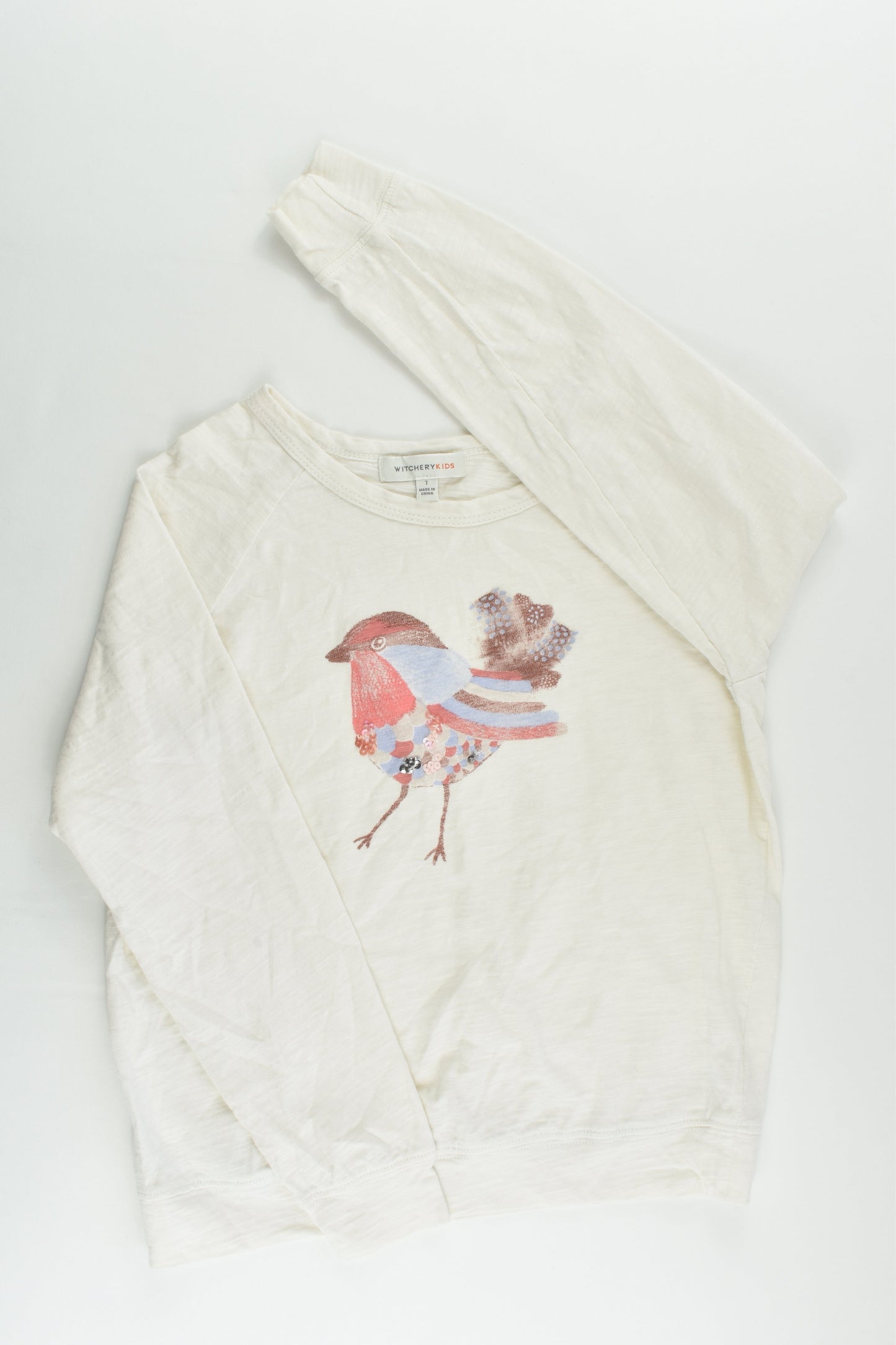 Witchery Kids Size 7 Bird Top