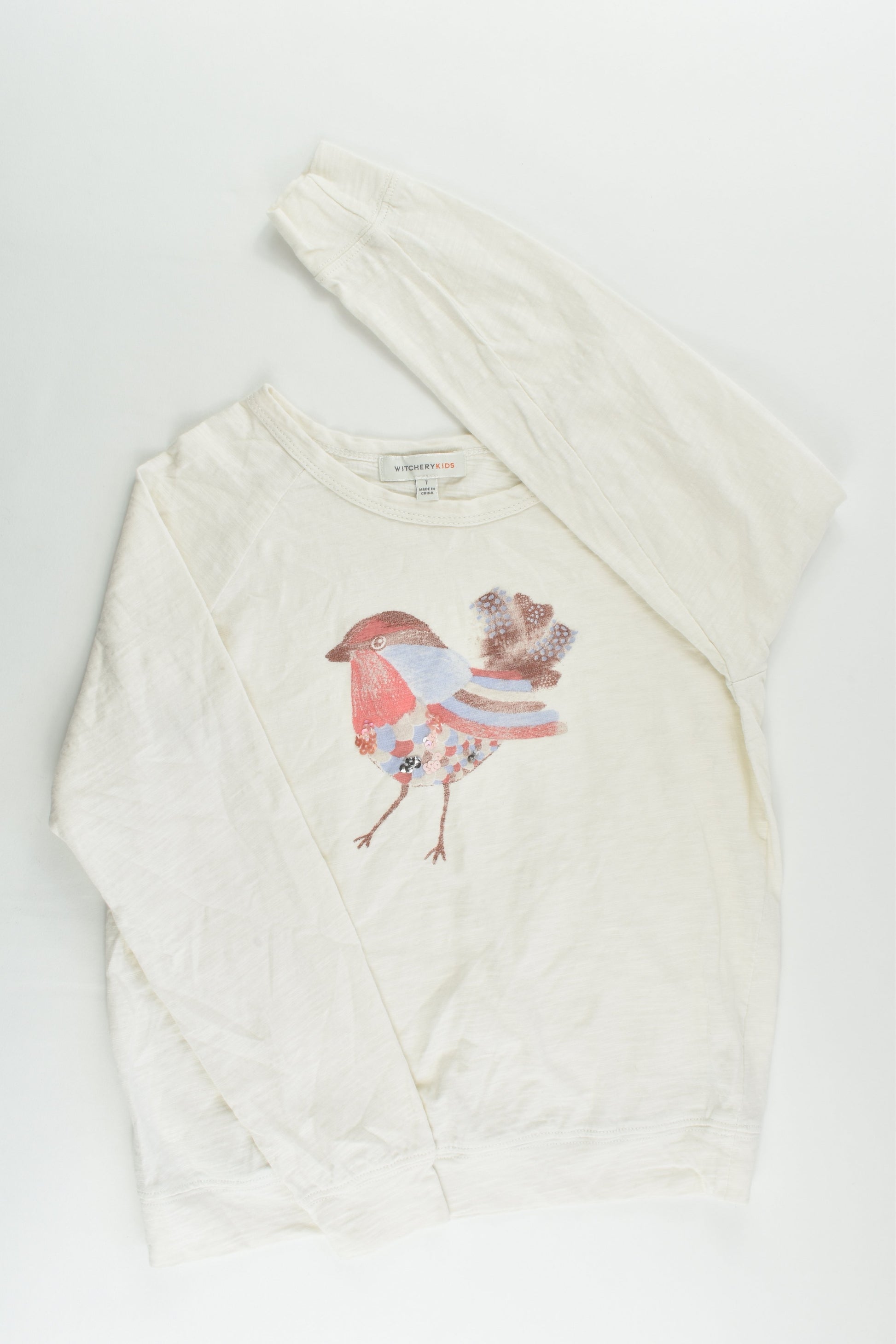 Witchery Kids Size 7 Bird Top