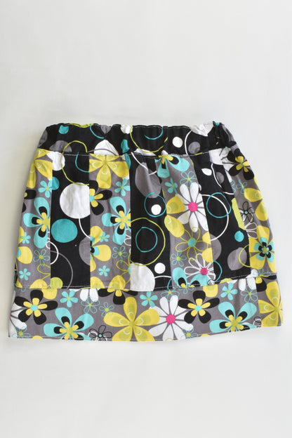 Woddle Bots Size approx 4 Handmade Floral Pattern Skirt