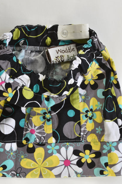 Woddle Bots Size approx 4 Handmade Floral Pattern Skirt