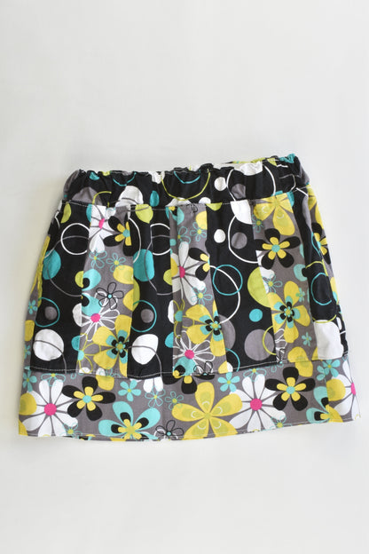 Woddle Bots Size approx 4 Handmade Floral Pattern Skirt