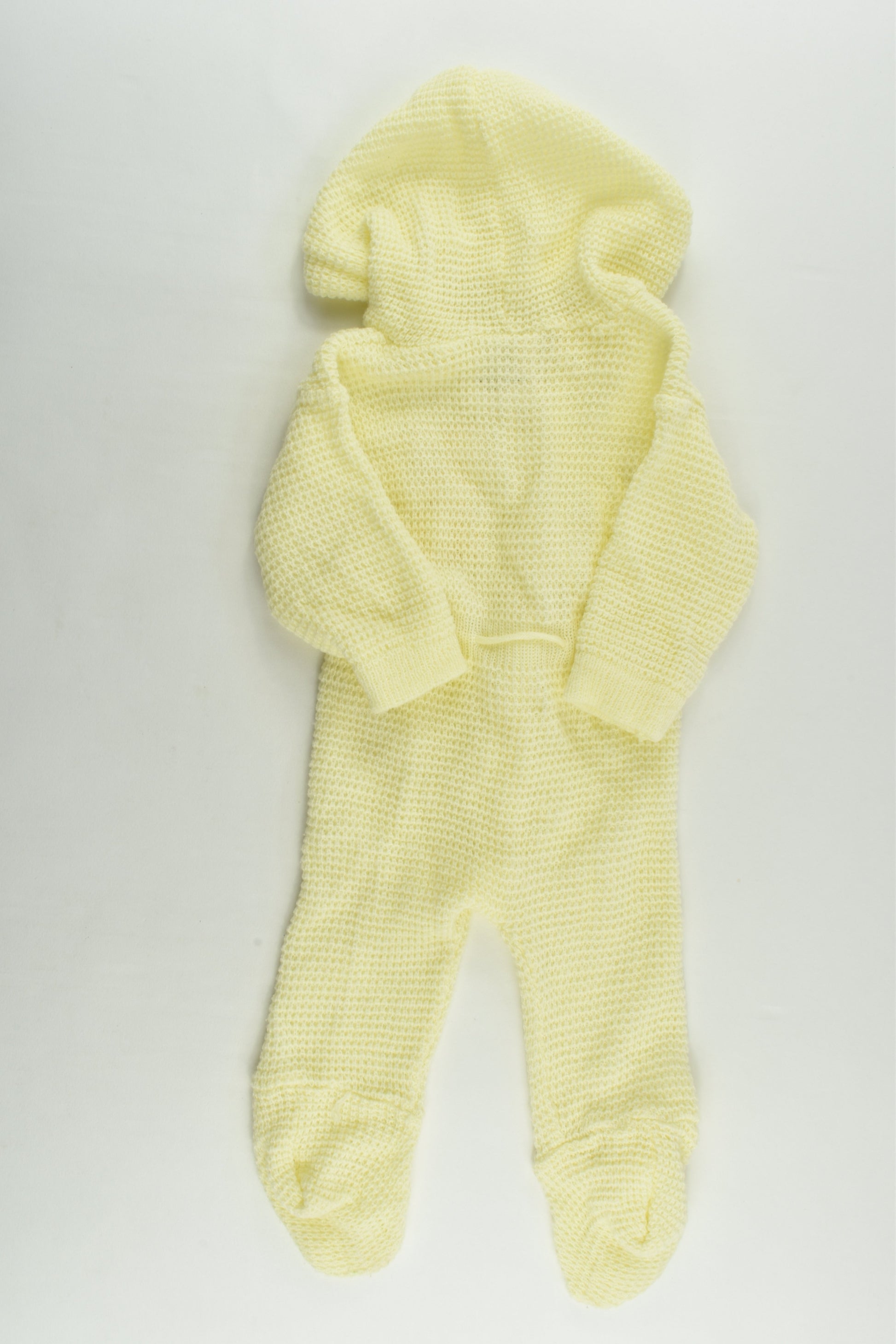 Woolworths Size 00 Vintage Elephant Knitted Footed Romper