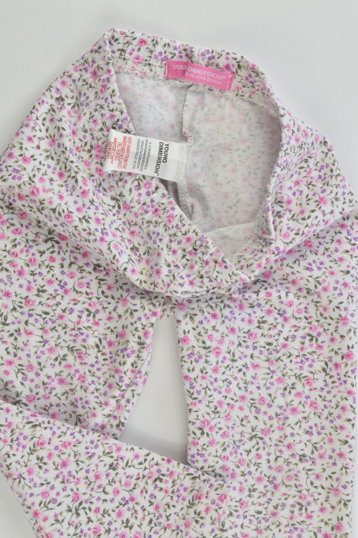 Young Dimension Size 0 (9-12 months, 80 cm) Floral Leggings