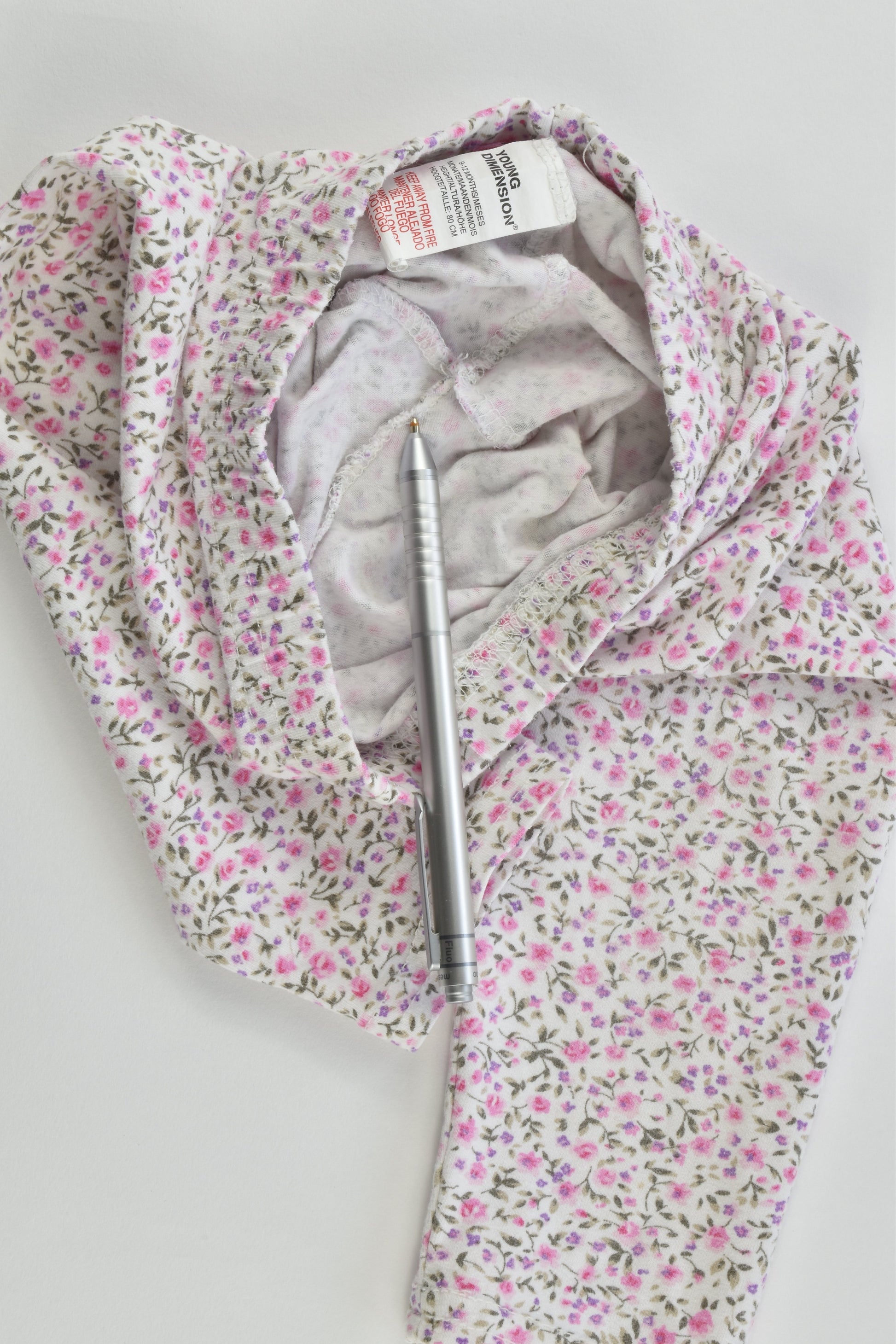 Young Dimension Size 0 (9-12 months, 80 cm) Floral Leggings