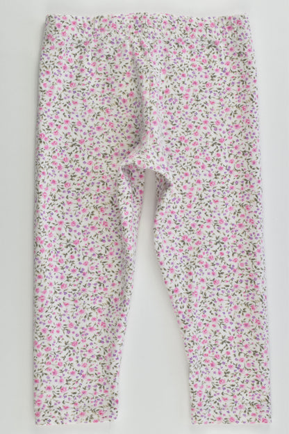 Young Dimension Size 0 (9-12 months, 80 cm) Floral Leggings